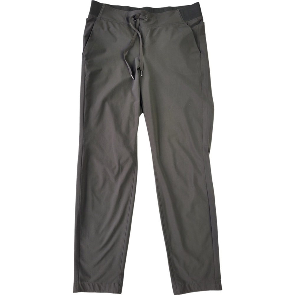 Athleta dark gray light weight straight leg pants size 4